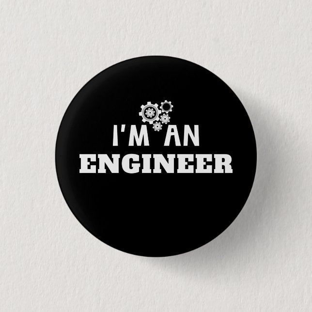 Ich bin Ingenieur- Ingenieurbüro - Liebe Button (Vorderseite)