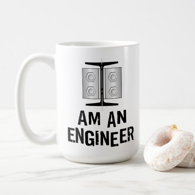 Ich bin Ingenieur Kaffeetasse (Mit Donut)