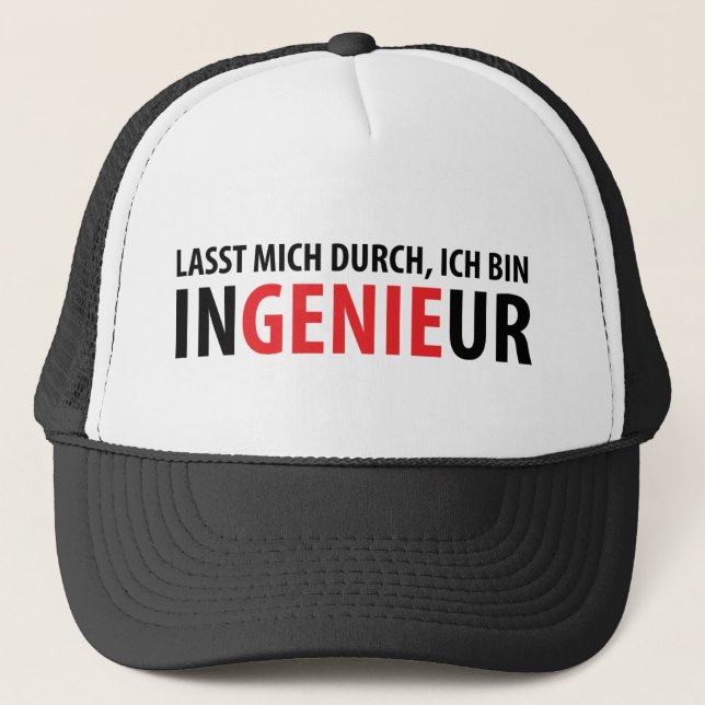 Ich bin Ingenieur Truckerkappe (Vorderseite)