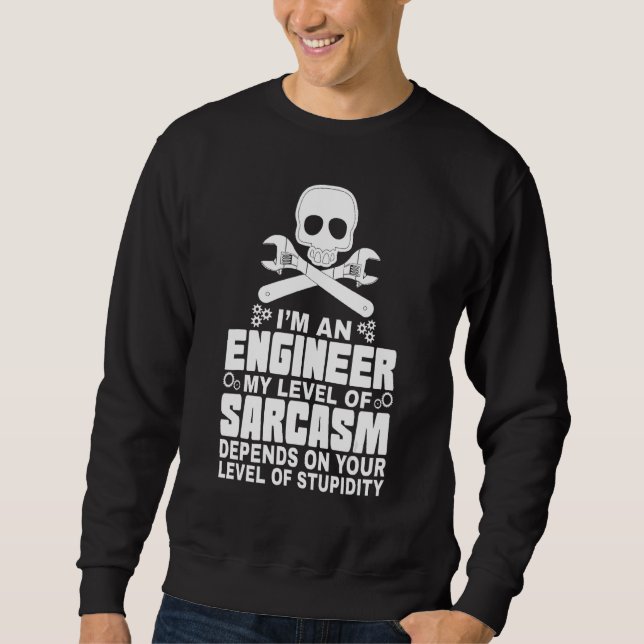 Ich bin Ingenieur und Mathematiker Sweatshirt (Vorderseite)