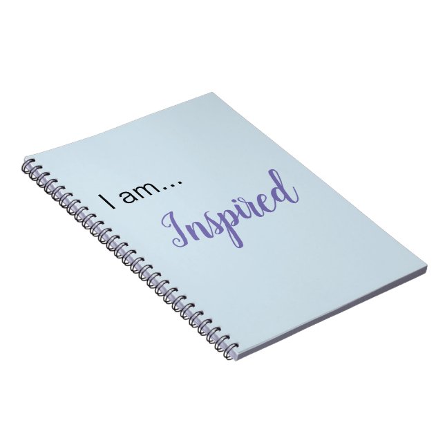 "Ich bin.. Inspiriert" SpiralNotebook Notizblock (Rechte Seite)