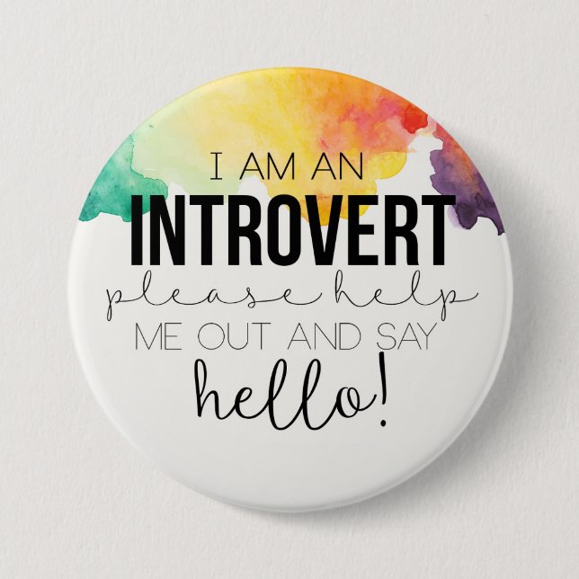 Ich bin introvert! button (Vorderseite)