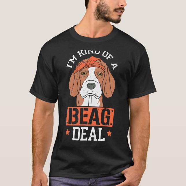Ich bin irgendwie ein Beag-Deal-Hund Welpen-Beagle T-Shirt (Vorderseite)
