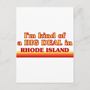 Ich bin irgendwie ein großer Deal auf Rhode Island Postkarte
