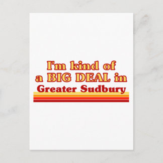 Ich bin irgendwie ein großer Deal in Greater Sudbu Postkarte