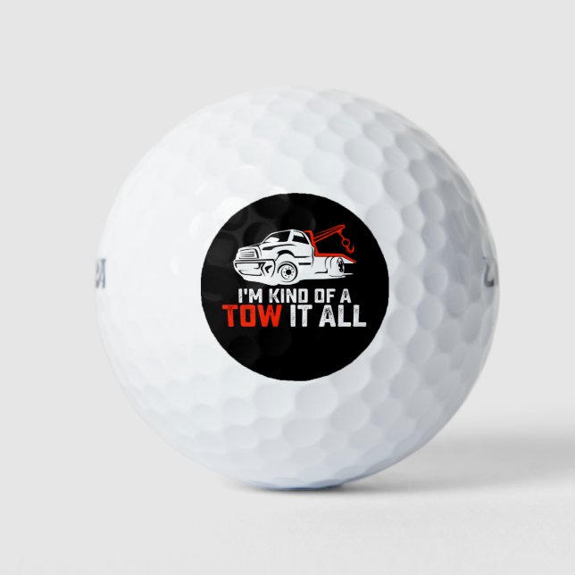 Ich bin irgendwie ein Schleppwagen, der alle zwei  Golfball (Vorderseite)