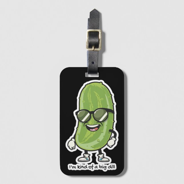 Ich bin irgendwie eine große Krankheit | Gurken mi Gepäckanhänger (Vorderseite Vertikal)