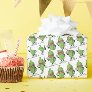 Ich bin irgendwie eine große Krankheit   Gurken mi Geschenkpapier