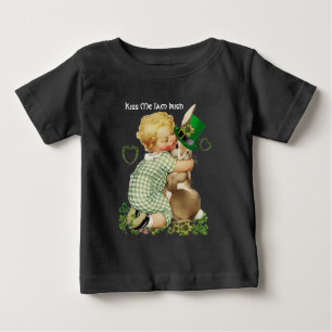 ICH BIN IRISH/BABY, RABBIT MIT LEPRECHAUN HAT BABY T-SHIRT