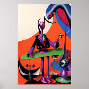 Ich bin Irony Man Ken Gage Surrealismus Poster