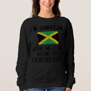 Ich bin jamaikanische Flagge Jamaika Jamaika Roots Sweatshirt