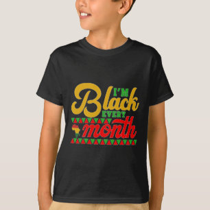 Ich bin jeden Monat Schwarz T-Shirt Schwarze Gesch
