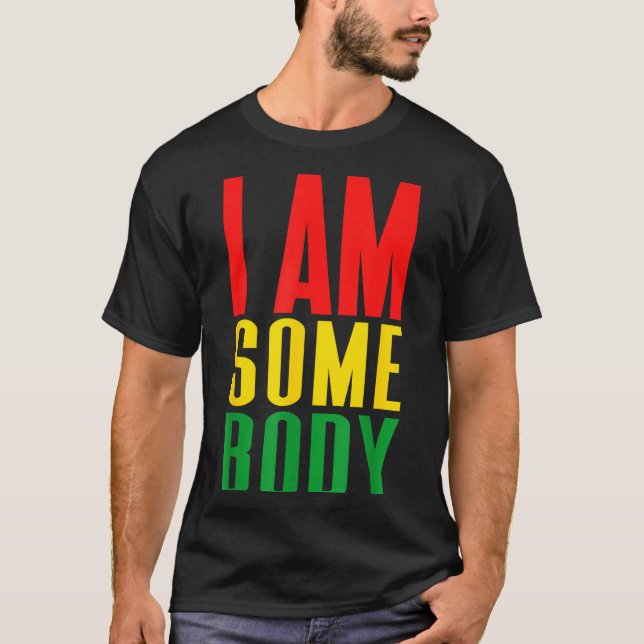 Ich bin jemand positive Affirmation Retro  T-Shirt (Vorderseite)