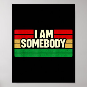 Ich bin jemand positive Bestätigung Retro Poster
