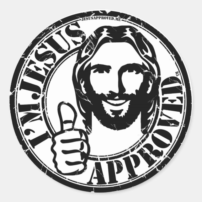 Ich bin Jesus anerkannter Sticker (Vorderseite)