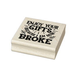 Ich bin jetzt Broke Gummistempel