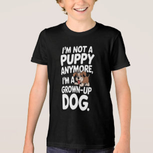 Ich bin jetzt ein erwachsener Hund Tri-Blend Shirt