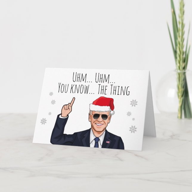Ich bin Joe Christmas Haben Sie eine Merry Biden C Karte (Vorderseite)