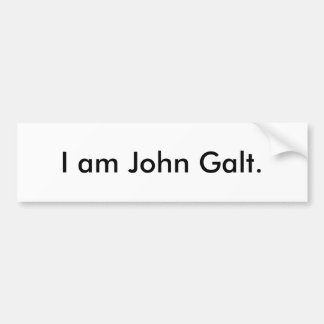 Ich bin John Galt. Autoaufkleber