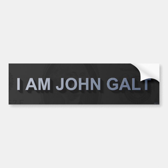 Ich bin John Galt Autoaufkleber (Vorne)
