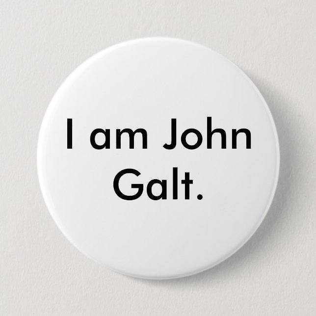 Ich bin John Galt. Button (Vorderseite)