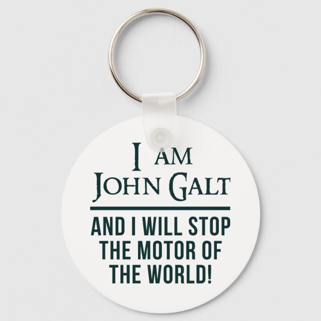 Ich bin John Galt Schlüsselanhänger (Vorderseite)