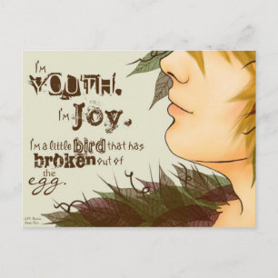 Ich bin Joy Postcard Postkarte