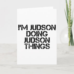 Ich bin Judson, die Dinge jagen, die Funny zum Geb Karte