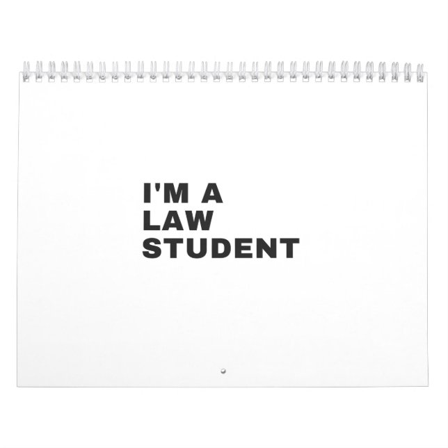 ICH BIN JURISTISCHER STUDENT KALENDER (Titelbild)