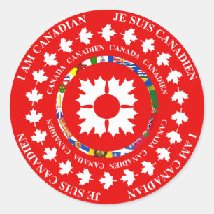 ICH BIN KANADIAN - JE SUIS CANADIEN 2 STICKER