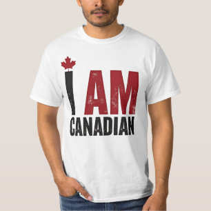 Ich bin Kanadier - Patriotische Erklärung und Ahor T-Shirt