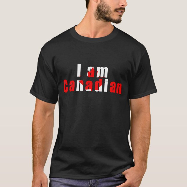 Ich bin kanadisch T-Shirt (Vorderseite)