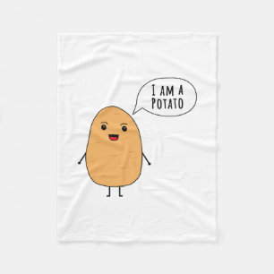 Ich bin Kartoffel Fleecedecke