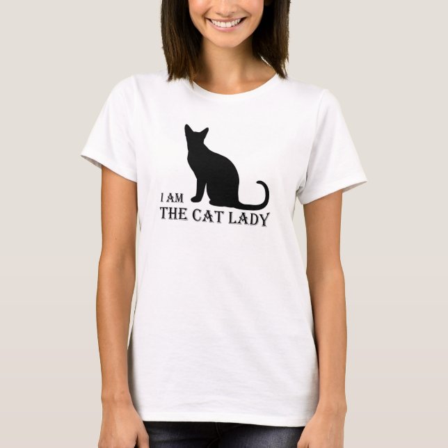 Ich bin Katzen-Dame Womens TShirt (Vorderseite)