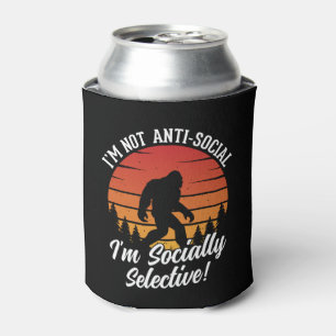 Ich bin kein antisoziales Bigfoot Black Dosenkühler