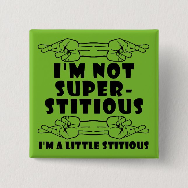Ich bin kein aufgeblasenes kleines Stilknopf-Abzei Button (Vorderseite)