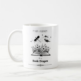 Ich bin kein Buchwurm, ich bin ein Buchdrache Kaffeetasse