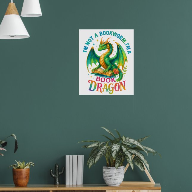 Ich bin kein Buchwurm... Poster (Wohnzimmer 1)