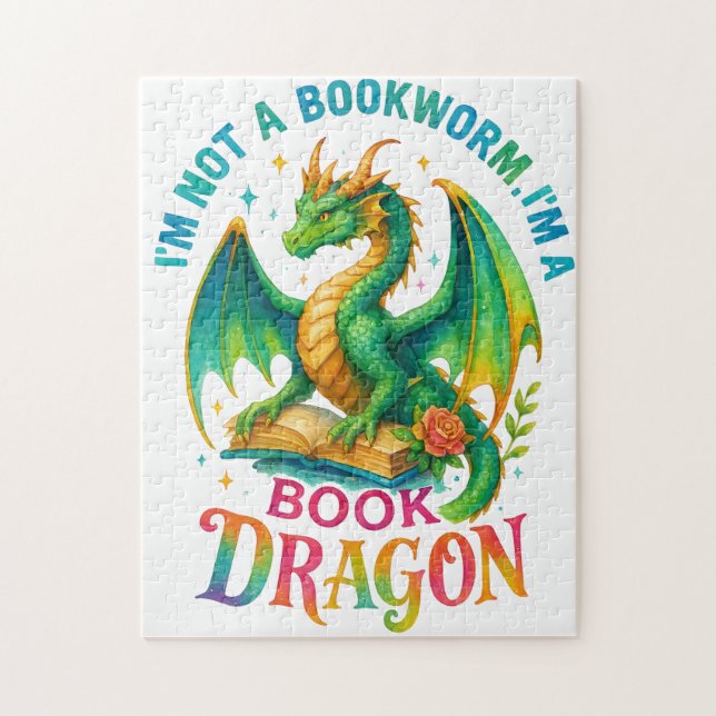 Ich bin kein Buchwurm... Puzzle (Vertikal)