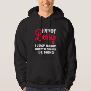 Ich bin kein Chef, ich weiß nur, was du tun sollte Hoodie