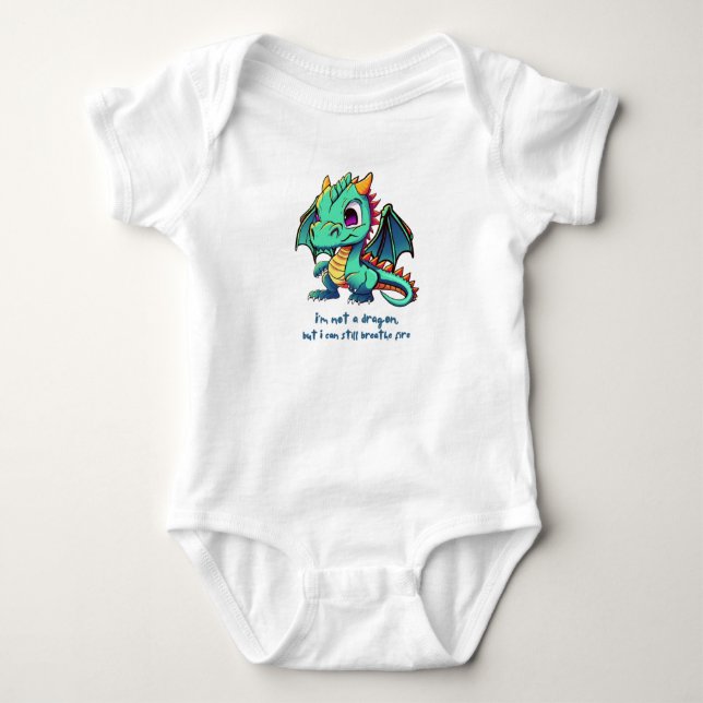 Ich bin kein Drache Baby Strampler (Vorderseite)