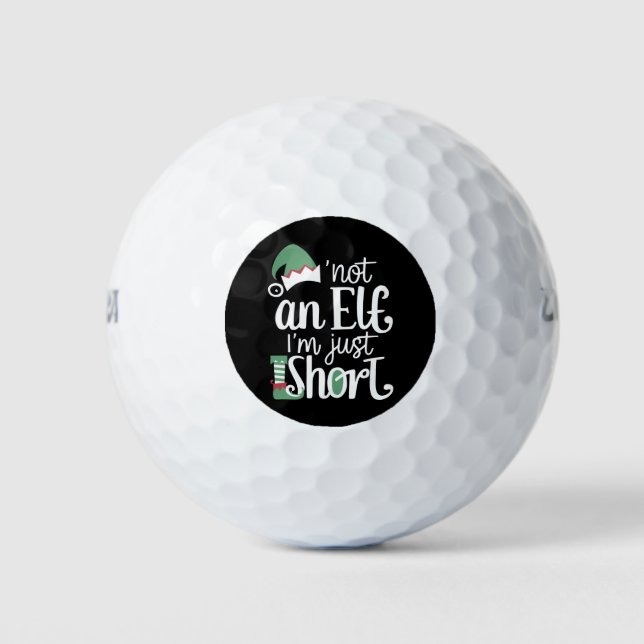 Ich bin kein Elf, ich bin nur Kurze Weihnachtsfeie Golfball (Vorderseite)