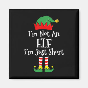Ich bin kein Elf im Kurzen Spaß Weihnachts Matchin Magnet