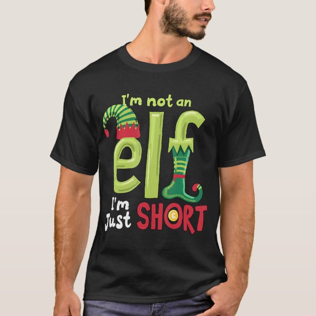 Ich bin kein Elf im Kurzen Weihnachtsspiel T-Shirt (Vorderseite)