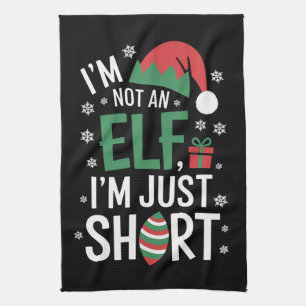 Ich bin kein Elf, nur klein, lustiges Weihnachten  Geschirrtuch
