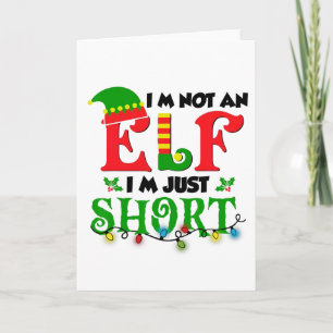 Ich bin kein Elf, nur Kurze lustige Weihnachtsmänn Karte