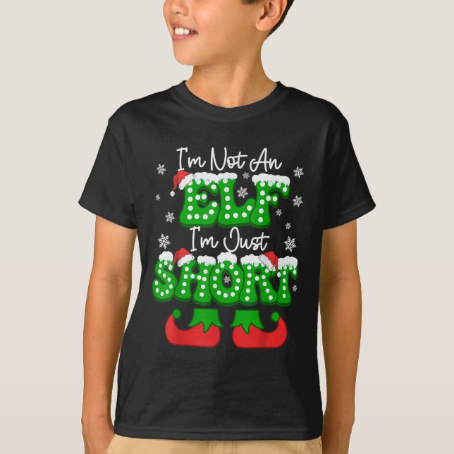Ich bin kein Elf nur Kurzen Weihnachtsweihnachtsfe T-Shirt (Vorderseite)