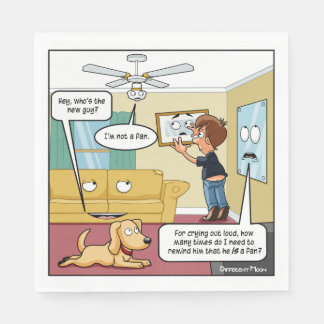 Ich bin kein Fan Punny Party Napkins Serviette