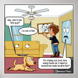 Ich bin kein Fan Punny Poster