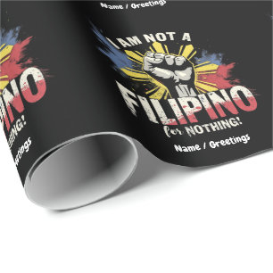Ich bin kein Filipino für nichts Duterte-Unterstüt Geschenkpapier